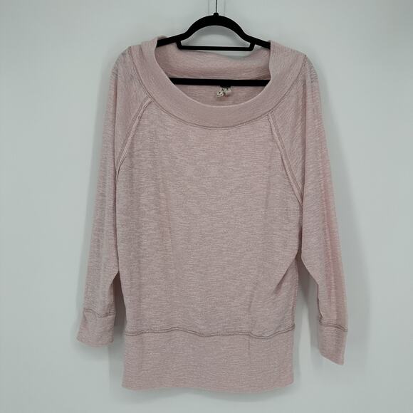 We The Free Sweaters - We The Free Pullover Sweater Womens Medium Pink Slouchy Lightweight Lounge Top